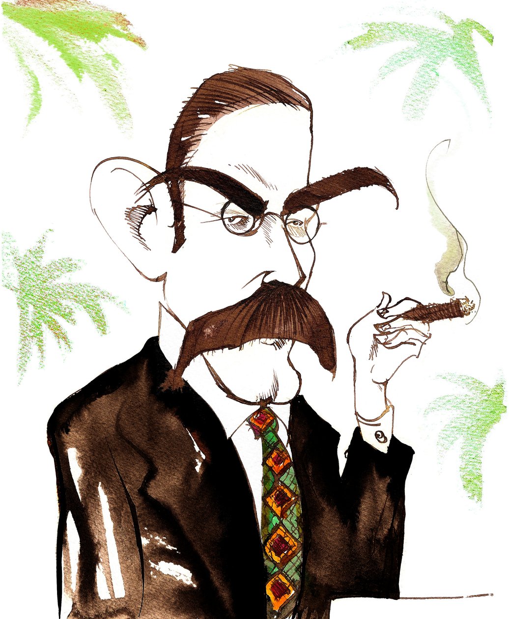 Engelske författaren Rudyard Kipling av Neale Osborne
