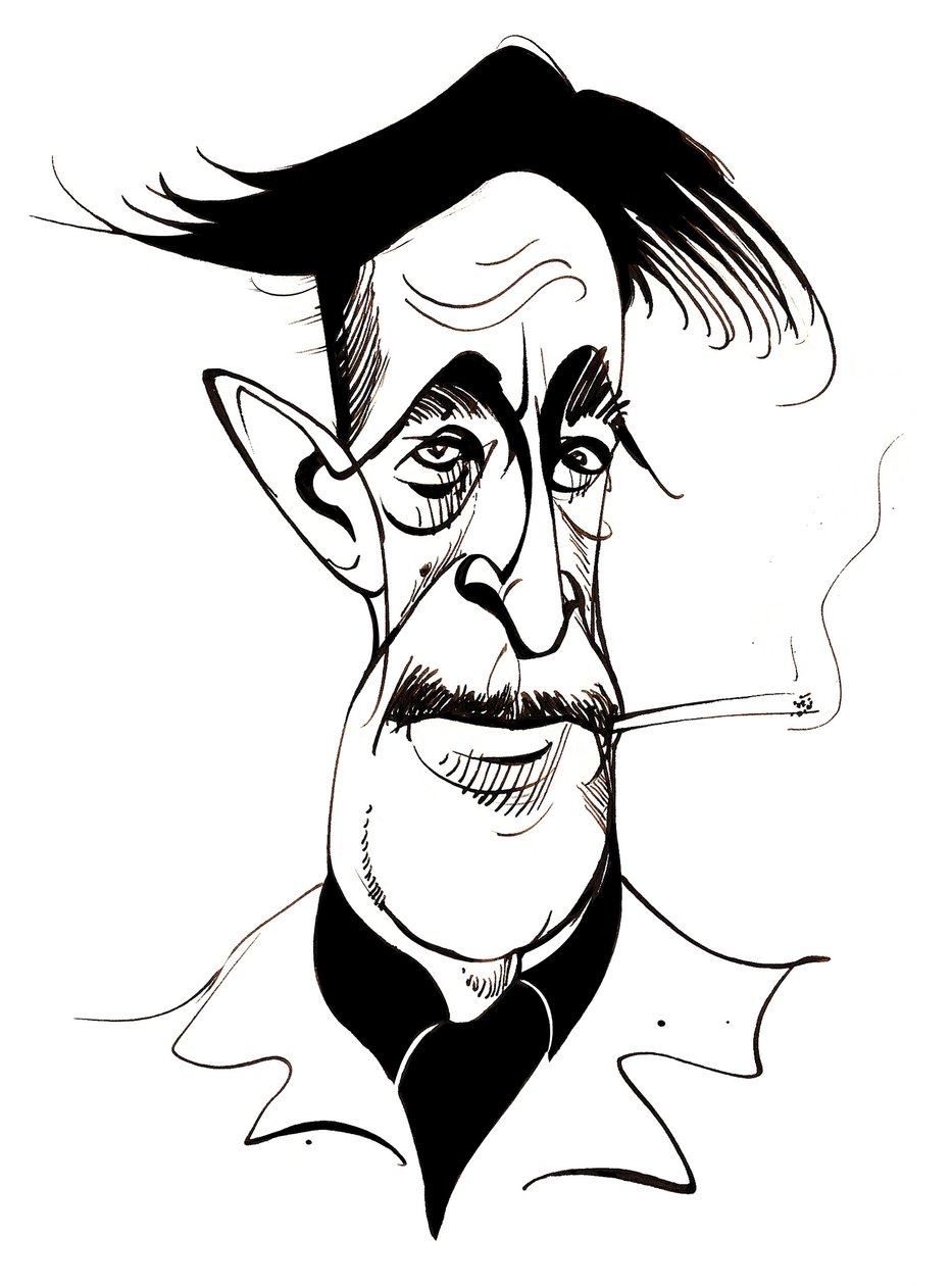 George Orwell - karikatyr av Neale Osborne