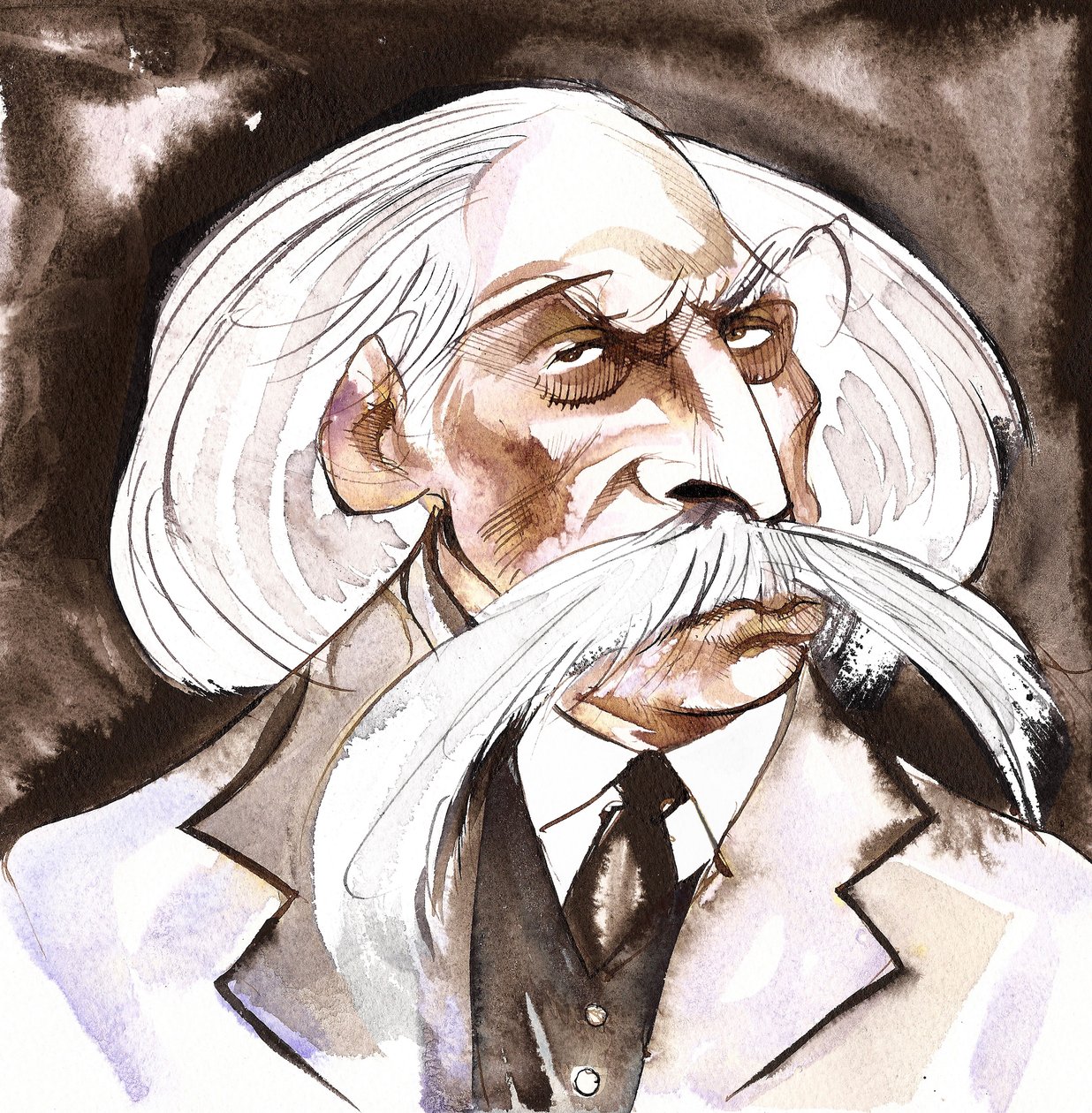 Karoly Goldmark - Karl Goldmark (ungersk kompositör, 1830-1915) färgkarikatyr av Neale Osborne