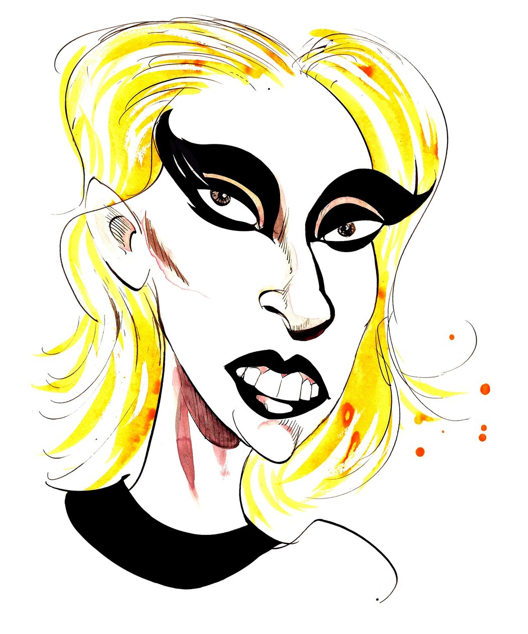 Lady Gaga - karikatyr av Neale Osborne