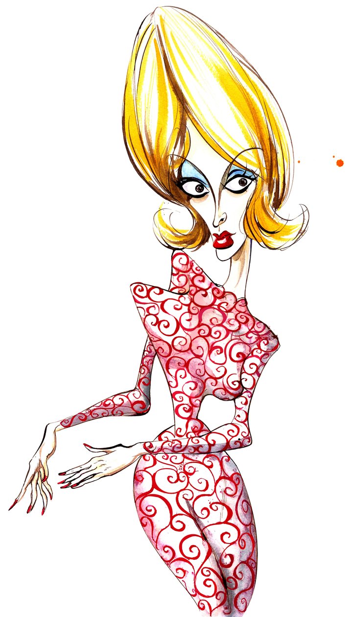 Martian Girl från 1996 sci-fi-filmen Mars Attacks! regisserad av Tim Burton av Neale Osborne