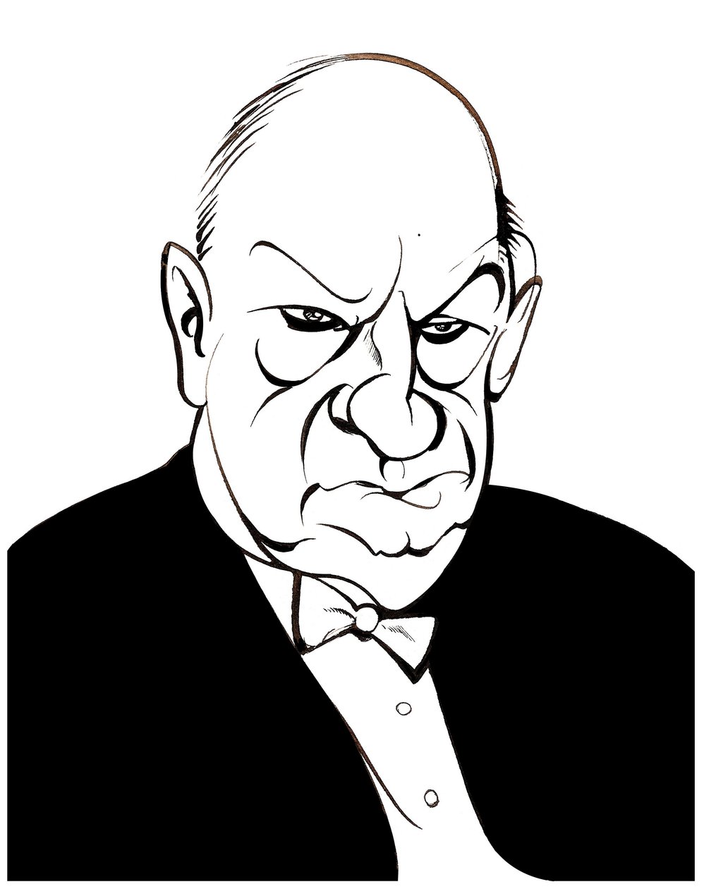 Paul Hindemith - karikatyr av Neale Osborne