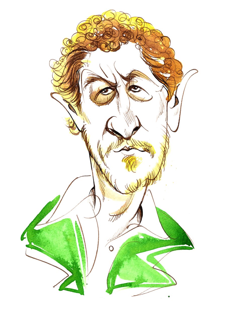 Sebastian Faulks - karikatyrer av Neale Osborne