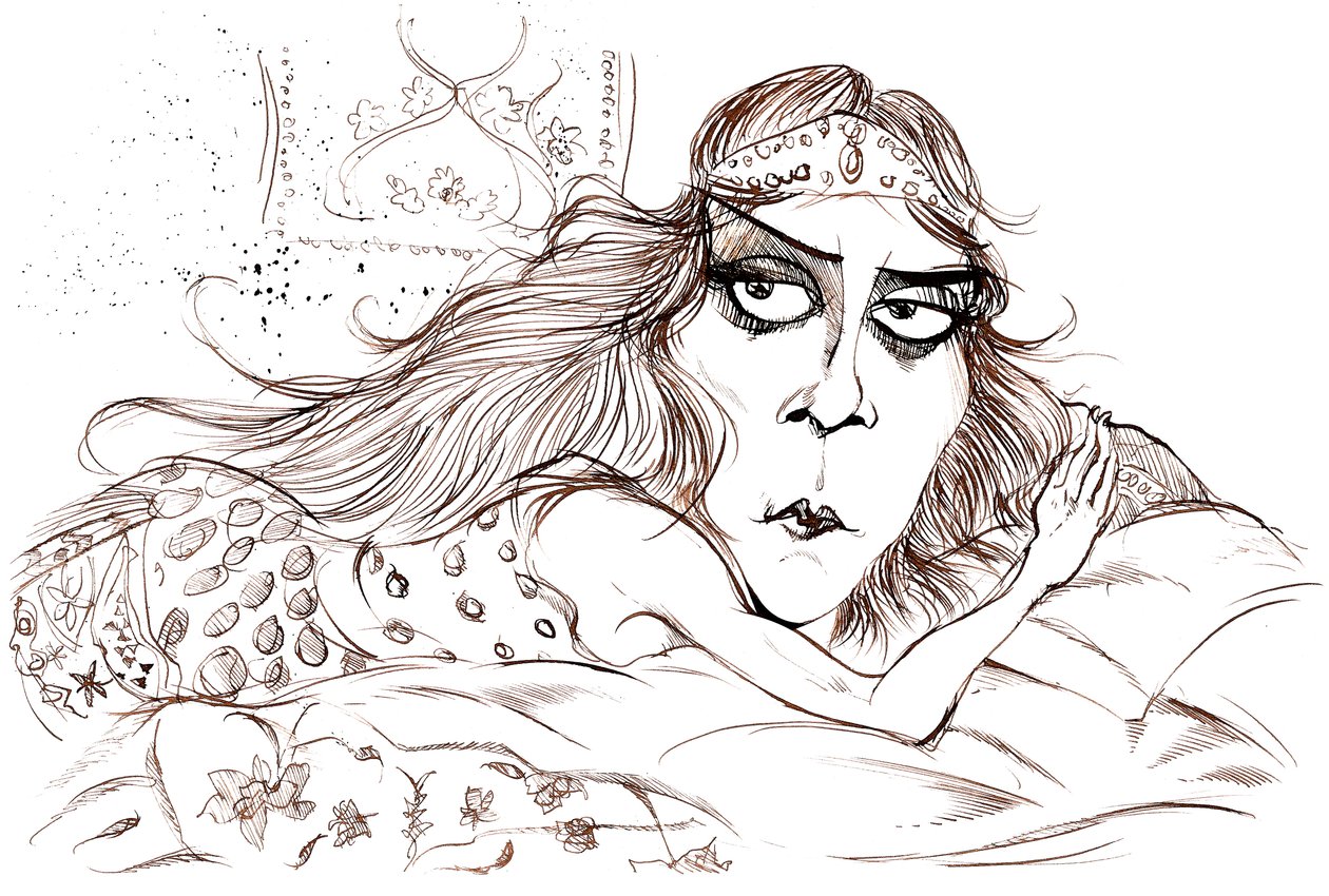 Theda Bara som Cleopatra av Neale Osborne