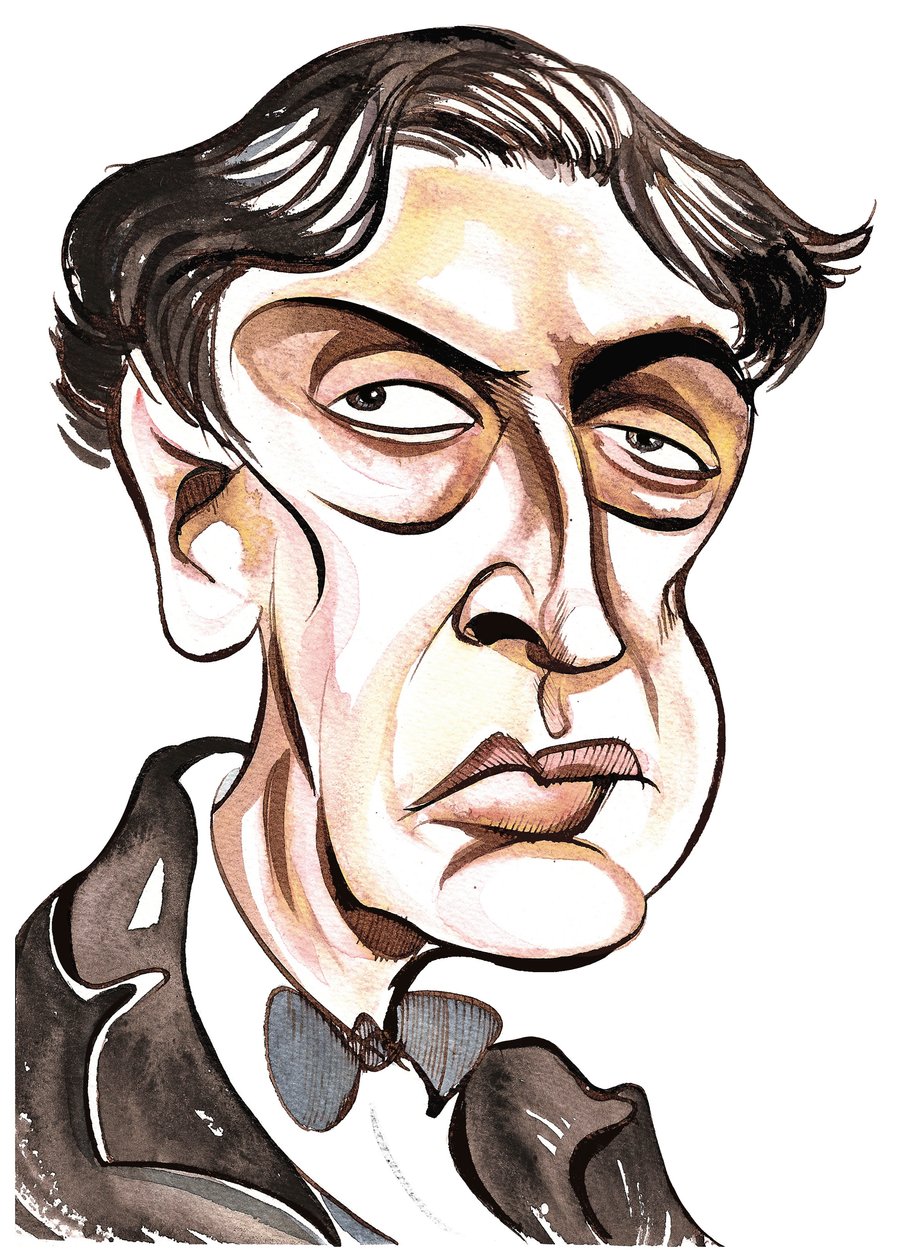 Alban Berg - färgkarikatyr av Neale Osborne