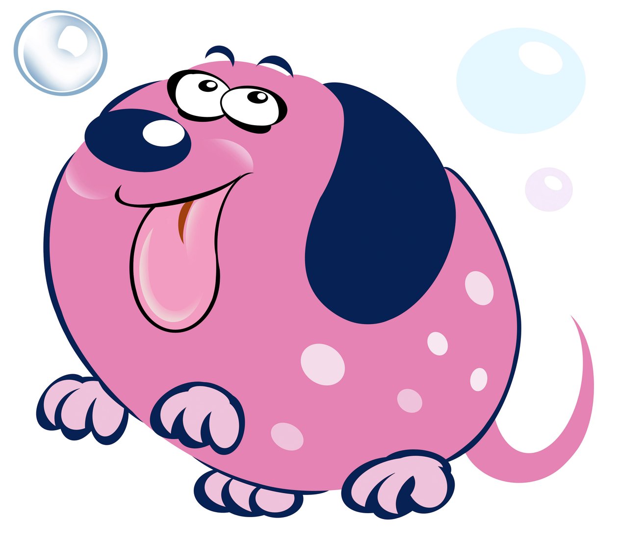 Bubbly Dog - karikatyr av Neale Osborne