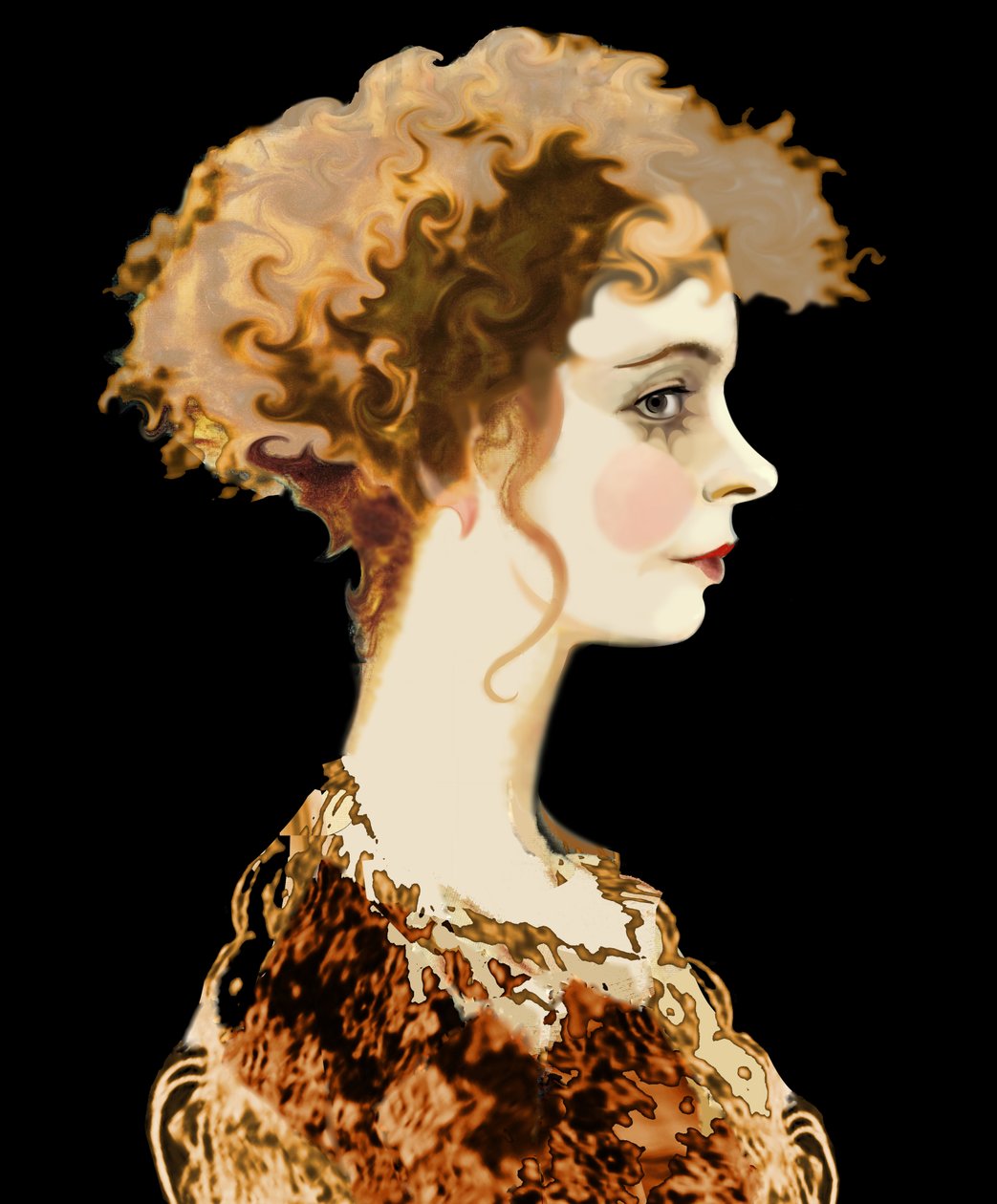 Lillian Gish, 2022 (digitalt) av Neale Osborne