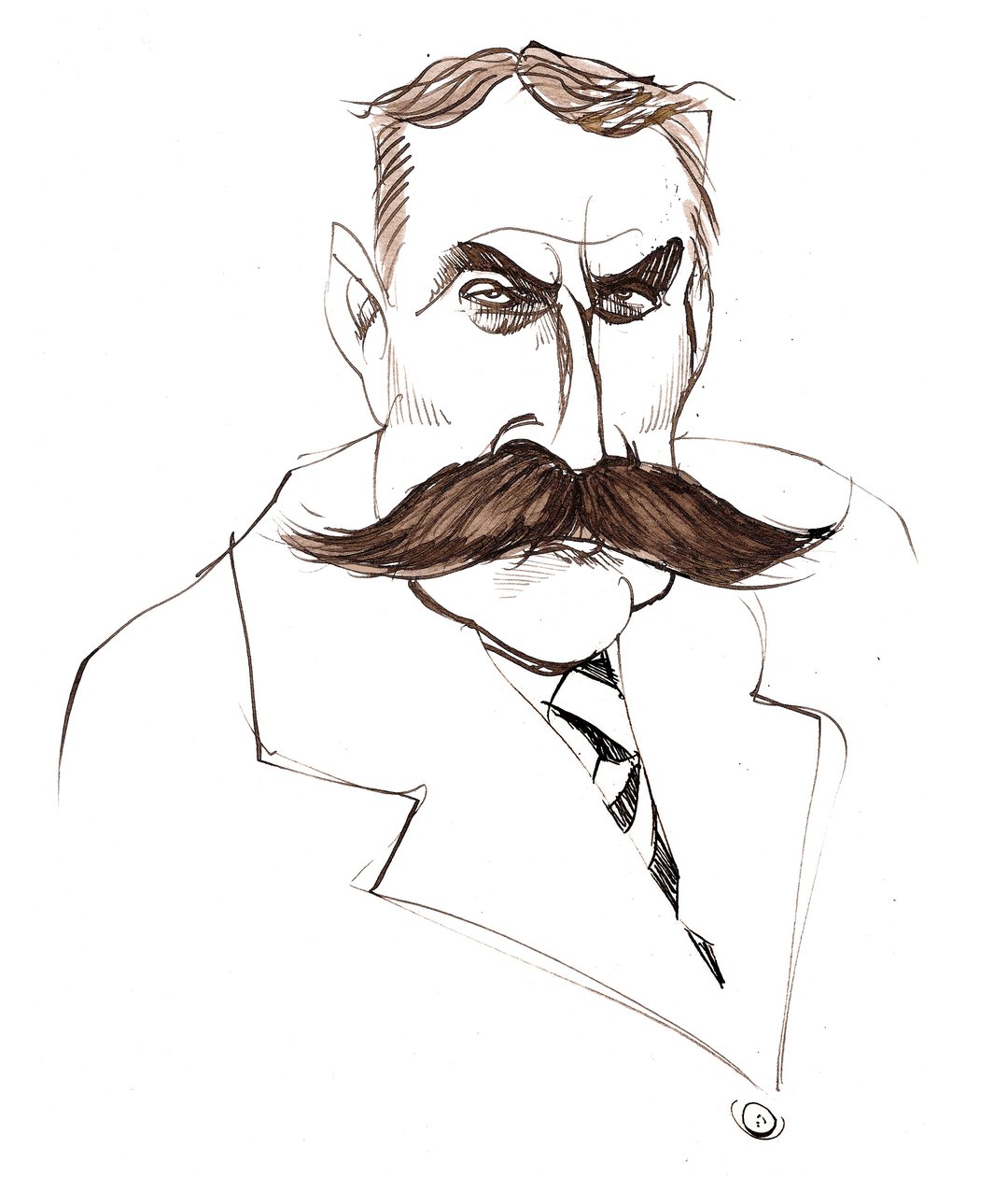 Sir Edward Elgar, 2022 (bläck) av Neale Osborne