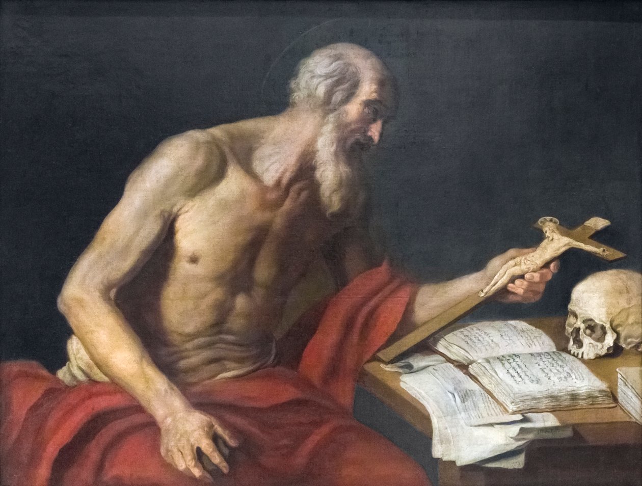 Sankt Hieronymus ånger av Neapolitan School