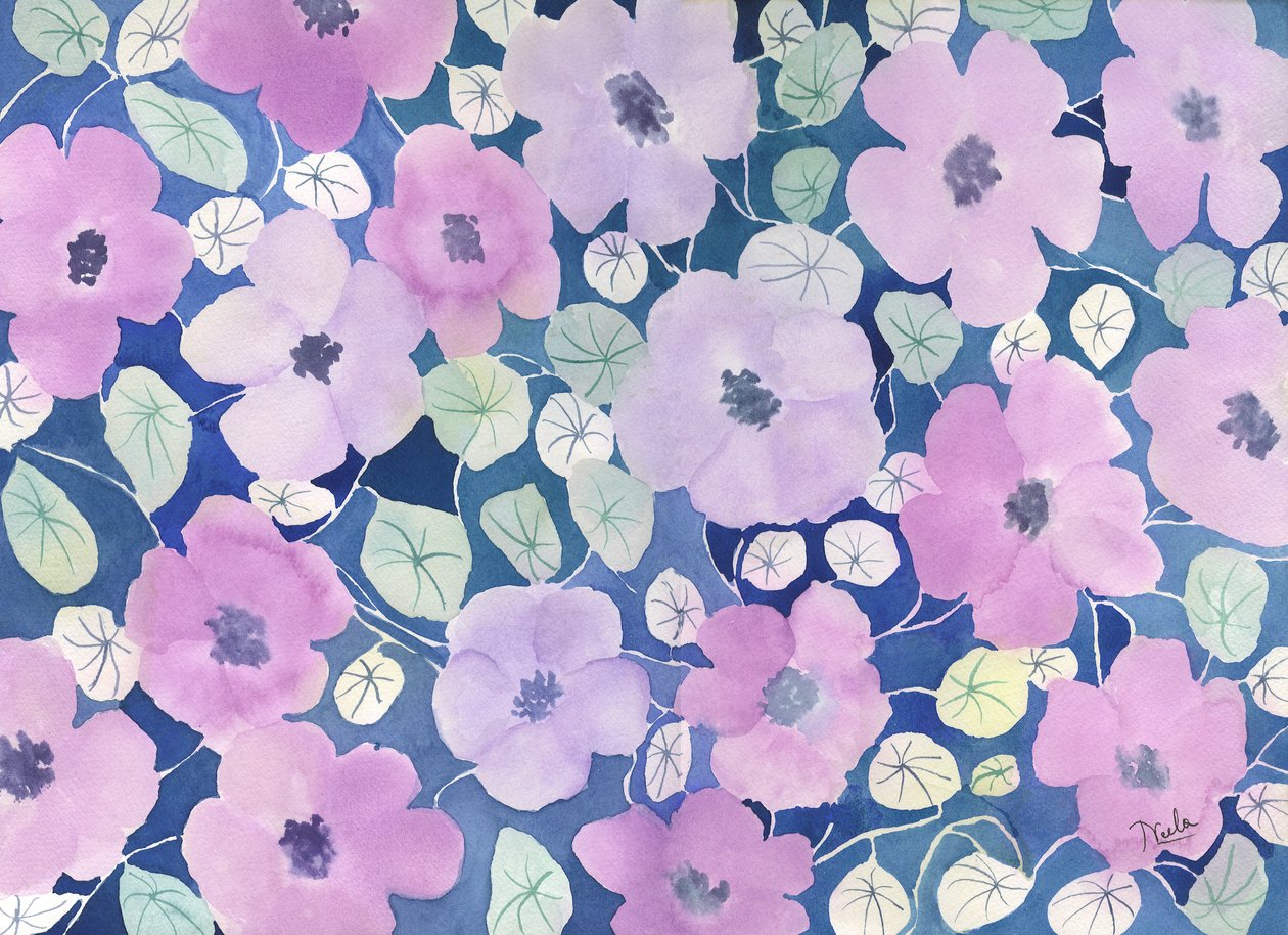 blommor i rosa av Neela Pushparaj