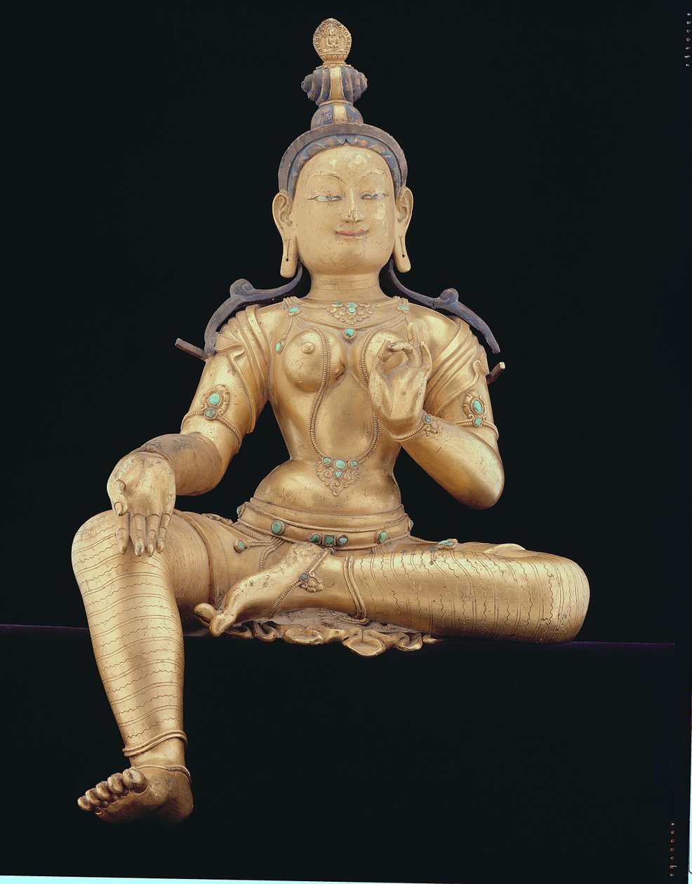 Tara (förgylld brons) av Nepalese School