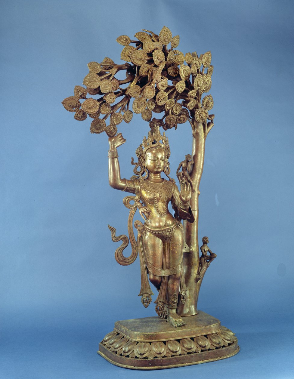 Buddhas födelse (mässing) av Nepalese School