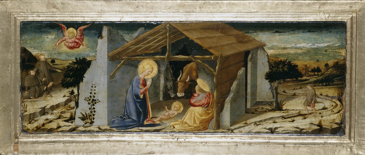 Kristi födelse, ca 1450 (tempera på poppelträ) av Neri di Bicci