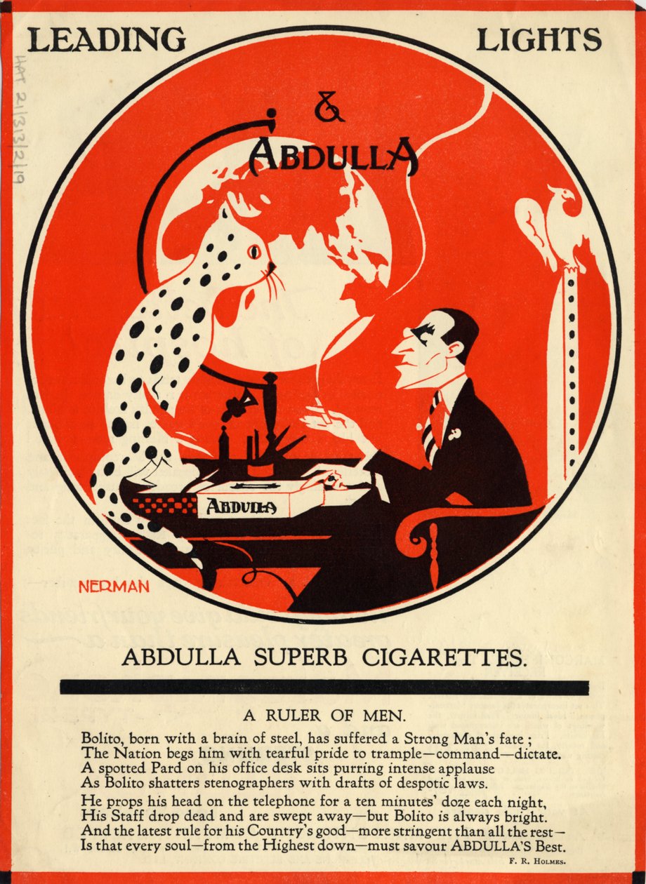 Abdulla cigaretter, 1920-talet av Nerman