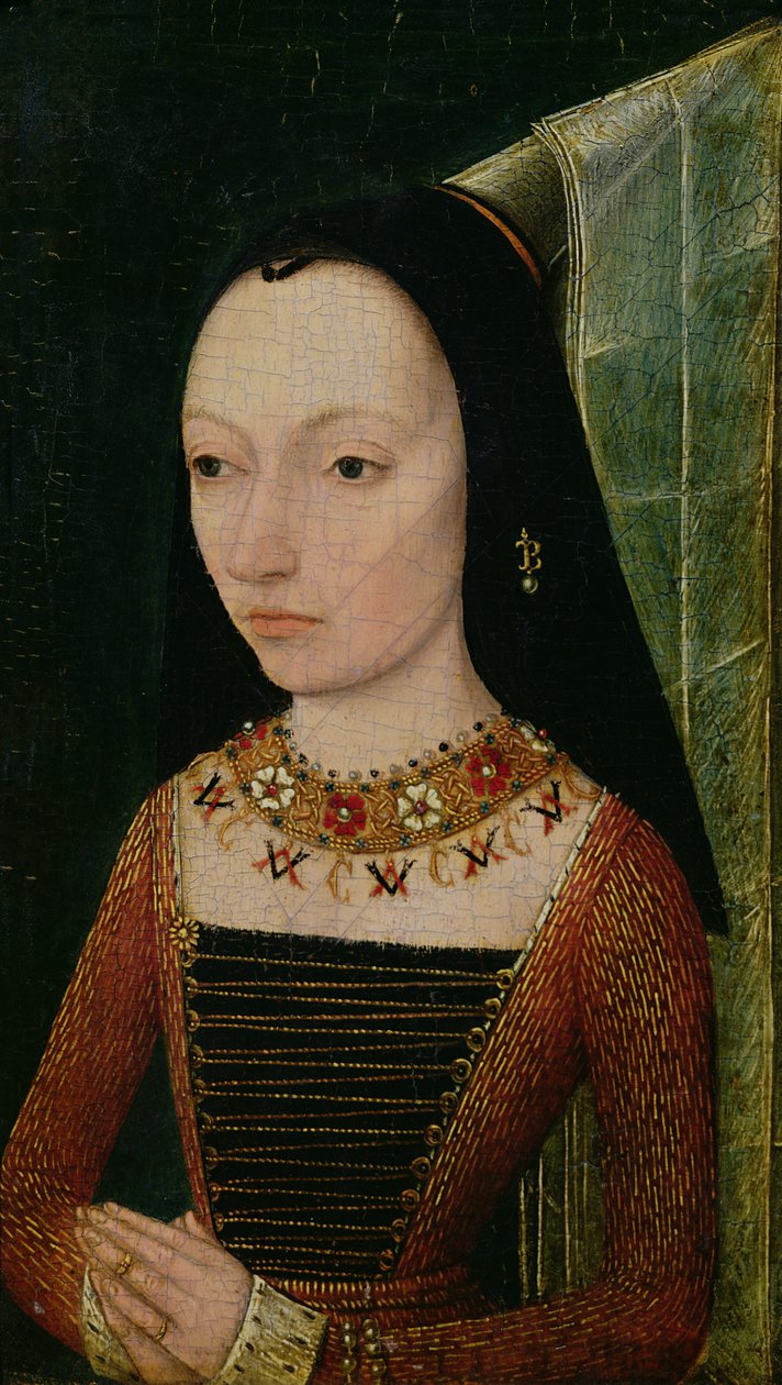 Margareta av York (1446-1503) Hertiginna av Bourgogne, ca 1477 av Netherlandish School