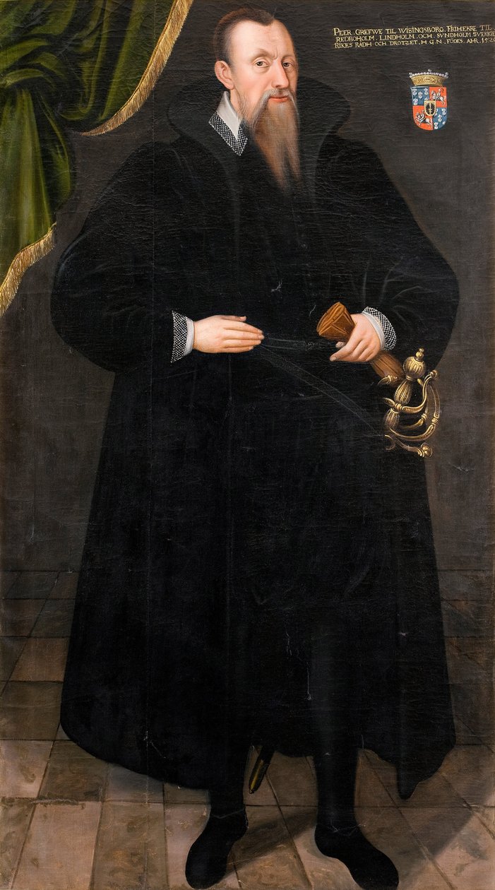 Marskalk greve Per Brahe den äldre, ca 1581 av Netherlandish School
