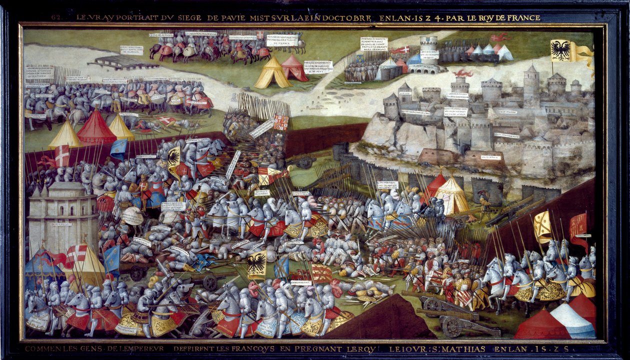 Belägringen och slaget vid Pavia, 1525 - 1528 av Netherlandish School