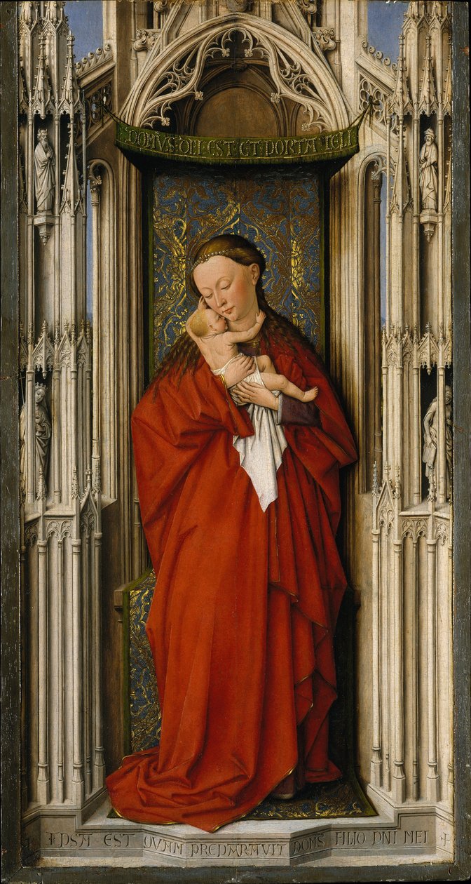 Jungfru och barn i en nisch, ca 1500 av Netherlandish School