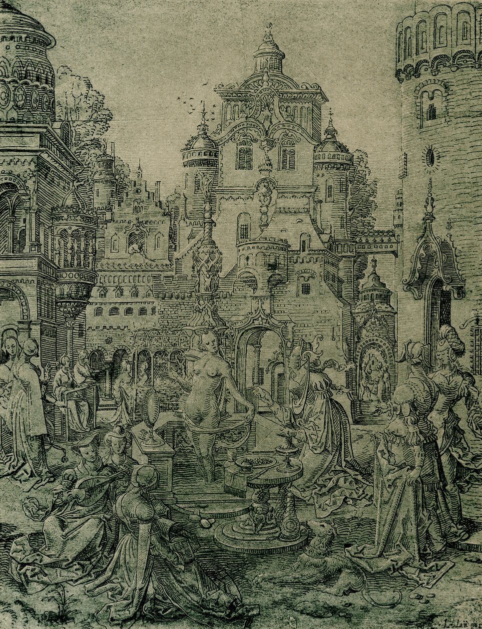 Bathsheba bad av Netherlandish School