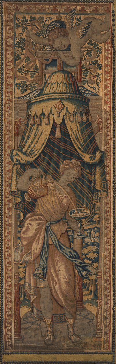 De fyra kardinaldygderna: nykterhet av Netherlandish 16th Century