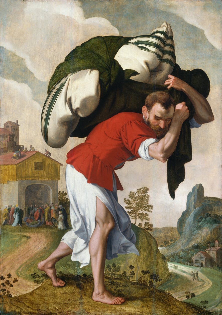 Helande av den förlamade av Netherlandish 16th Century