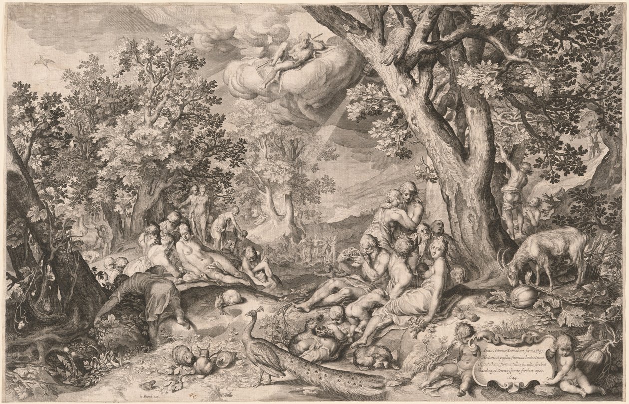 Den gyllene åldern av Netherlandish 17th Century after Nicolaes de Bruyn after Abraham Bloemaert