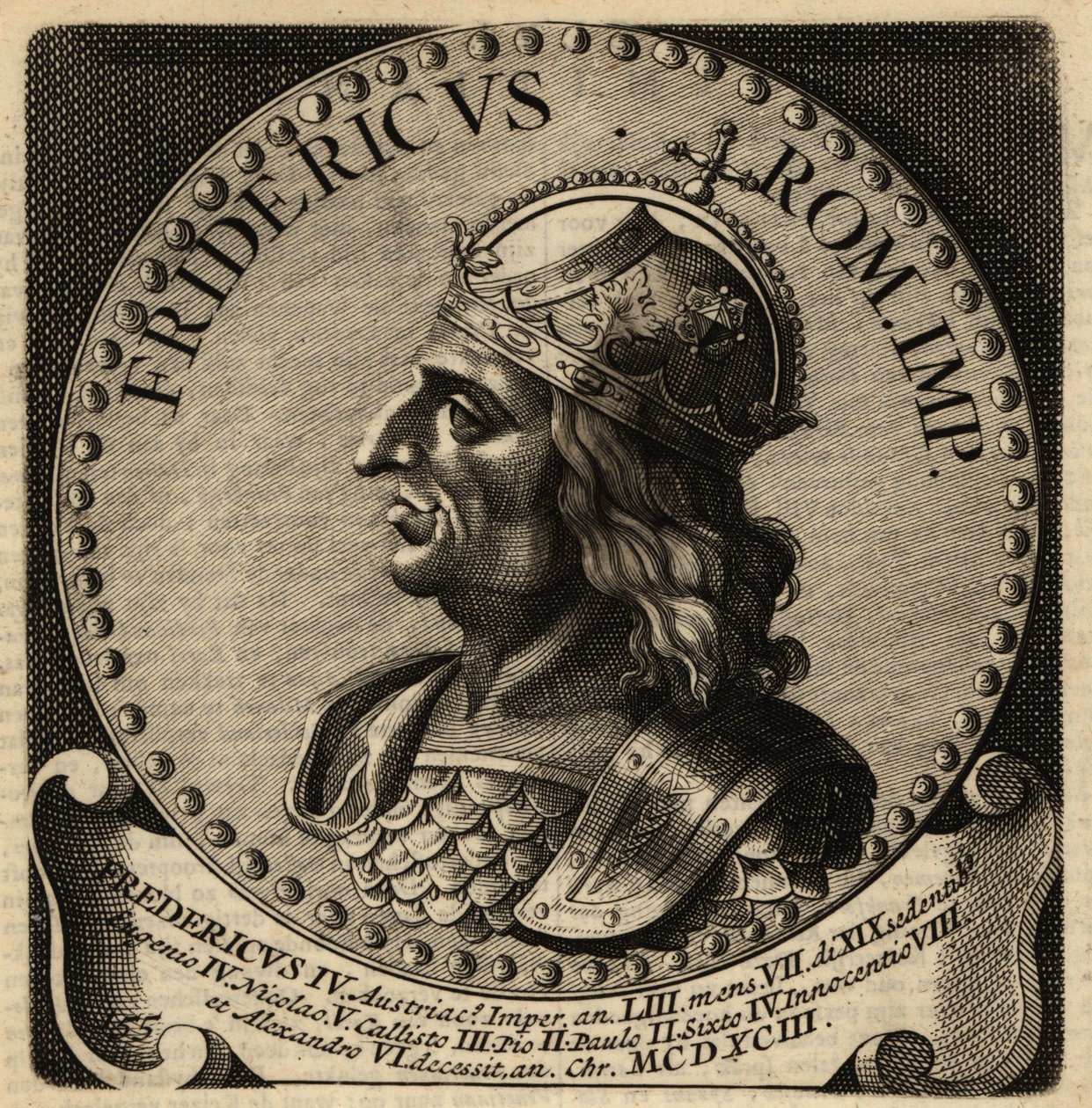 Helige romerske kejsaren Fredrik III. av Netherlandish School