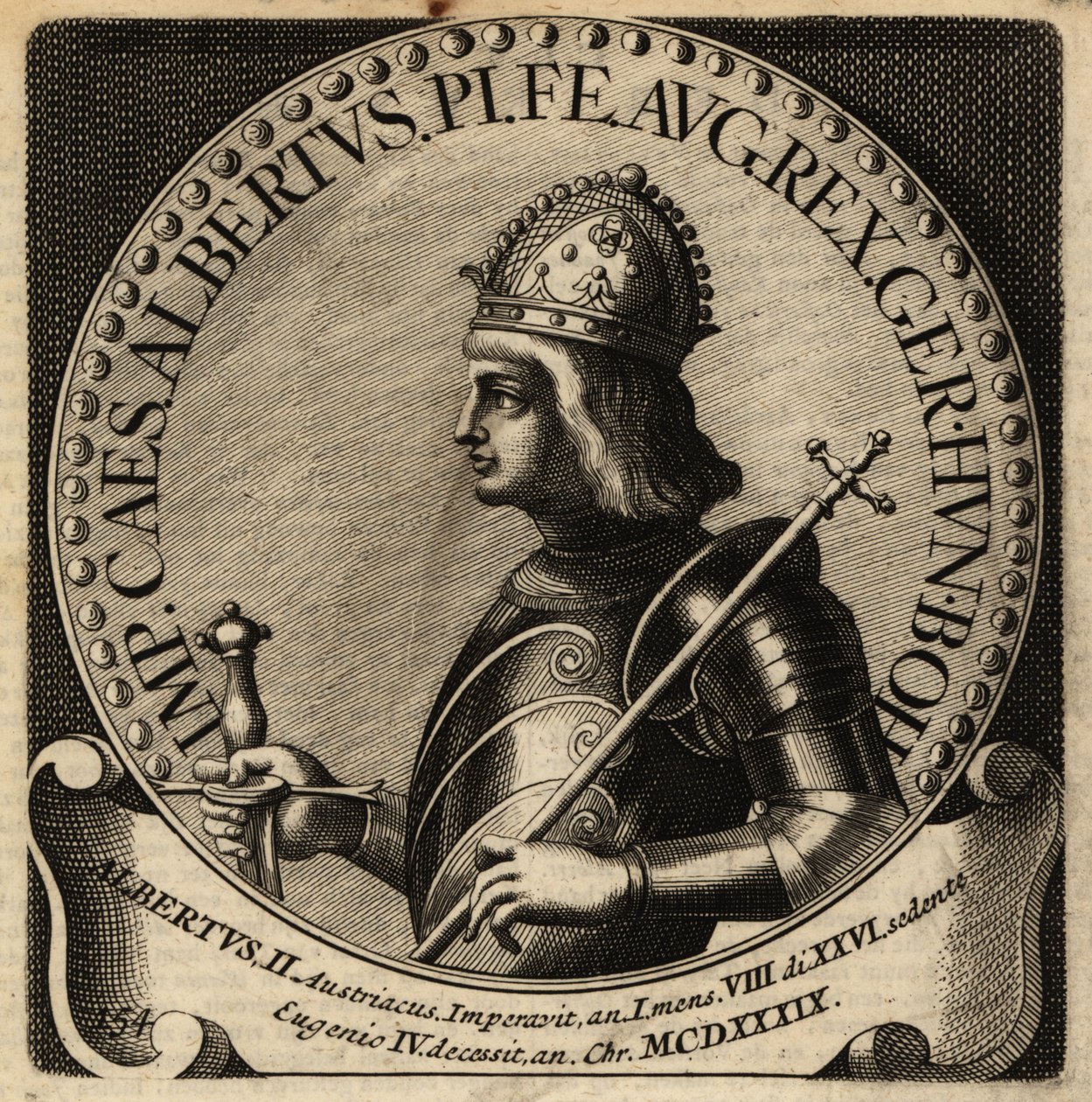 kung Albert II av Tyskland. av Netherlandish School