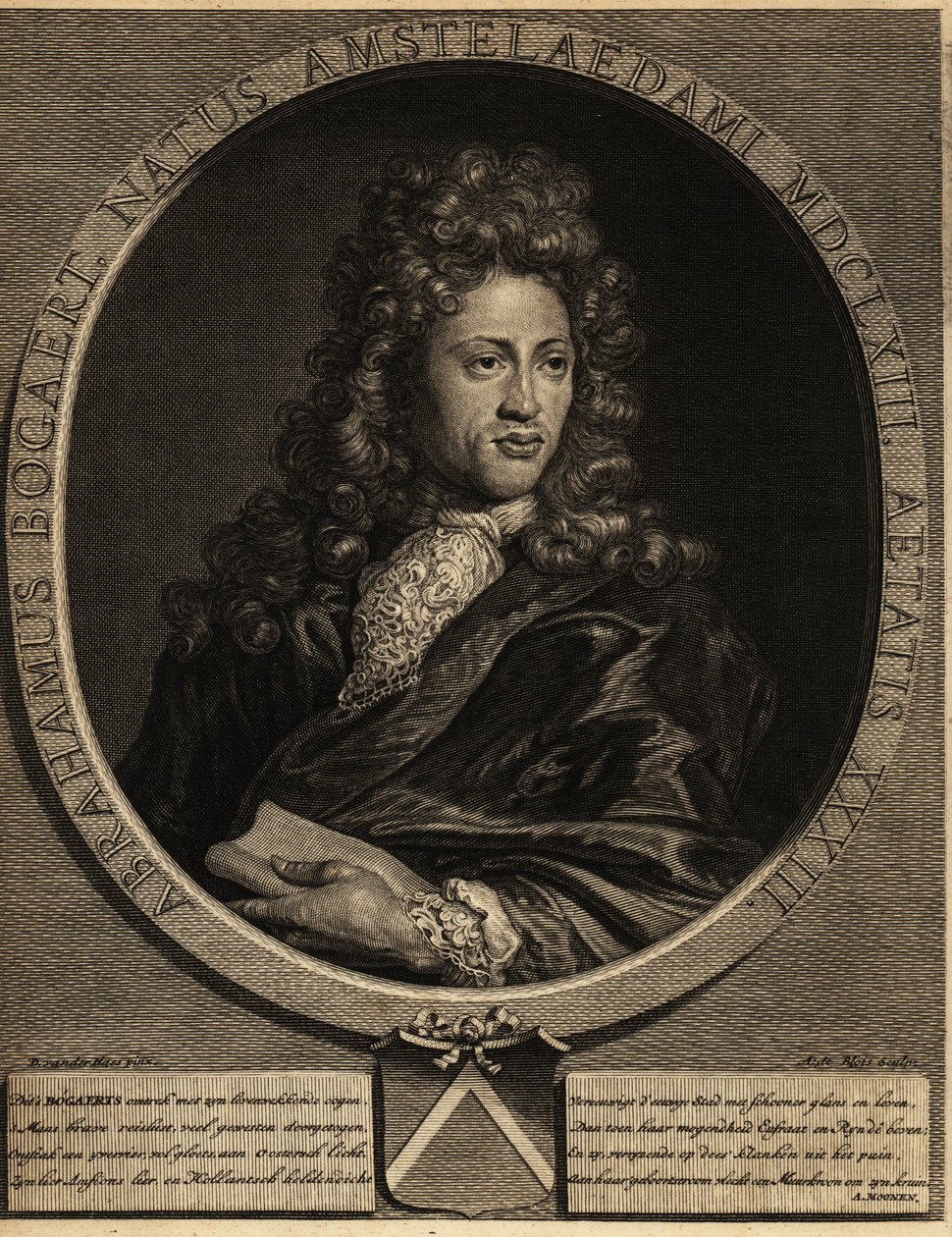 Porträtt av Abraham Bogaert 1653-1727. av Netherlandish School