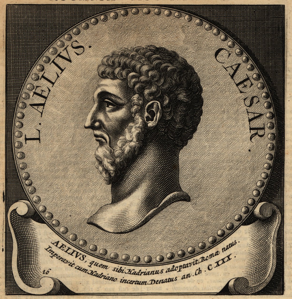 Porträtt av Lucius Aelius Caesar. av Netherlandish School
