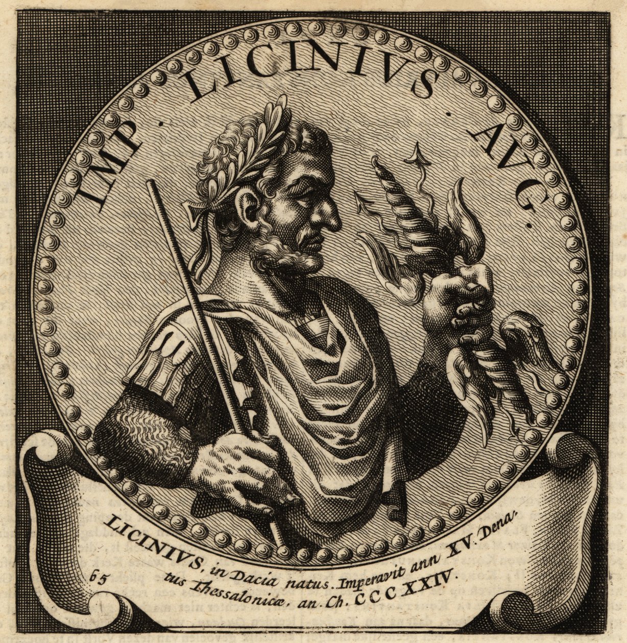 Porträtt av den romerske kejsaren Licinius. av Netherlandish School