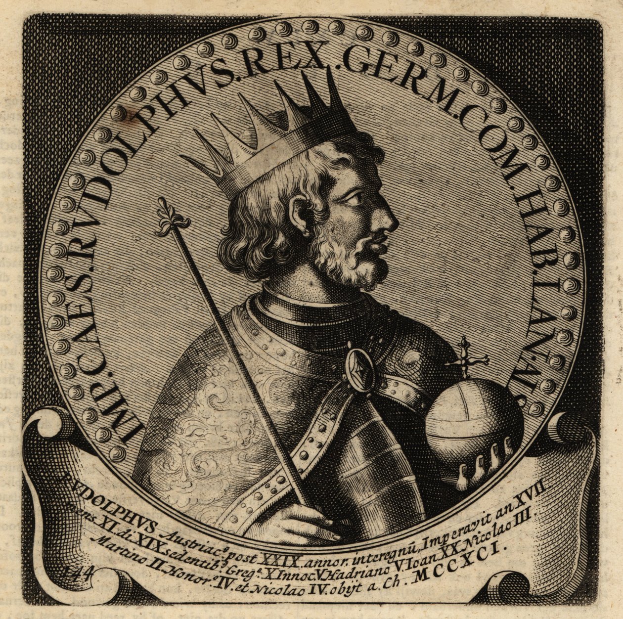 Rudolf I, kung av Tyskland. av Netherlandish School