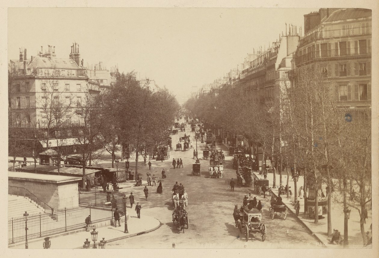 Paris, Boulevard de la Madeleine av Neurdein freres