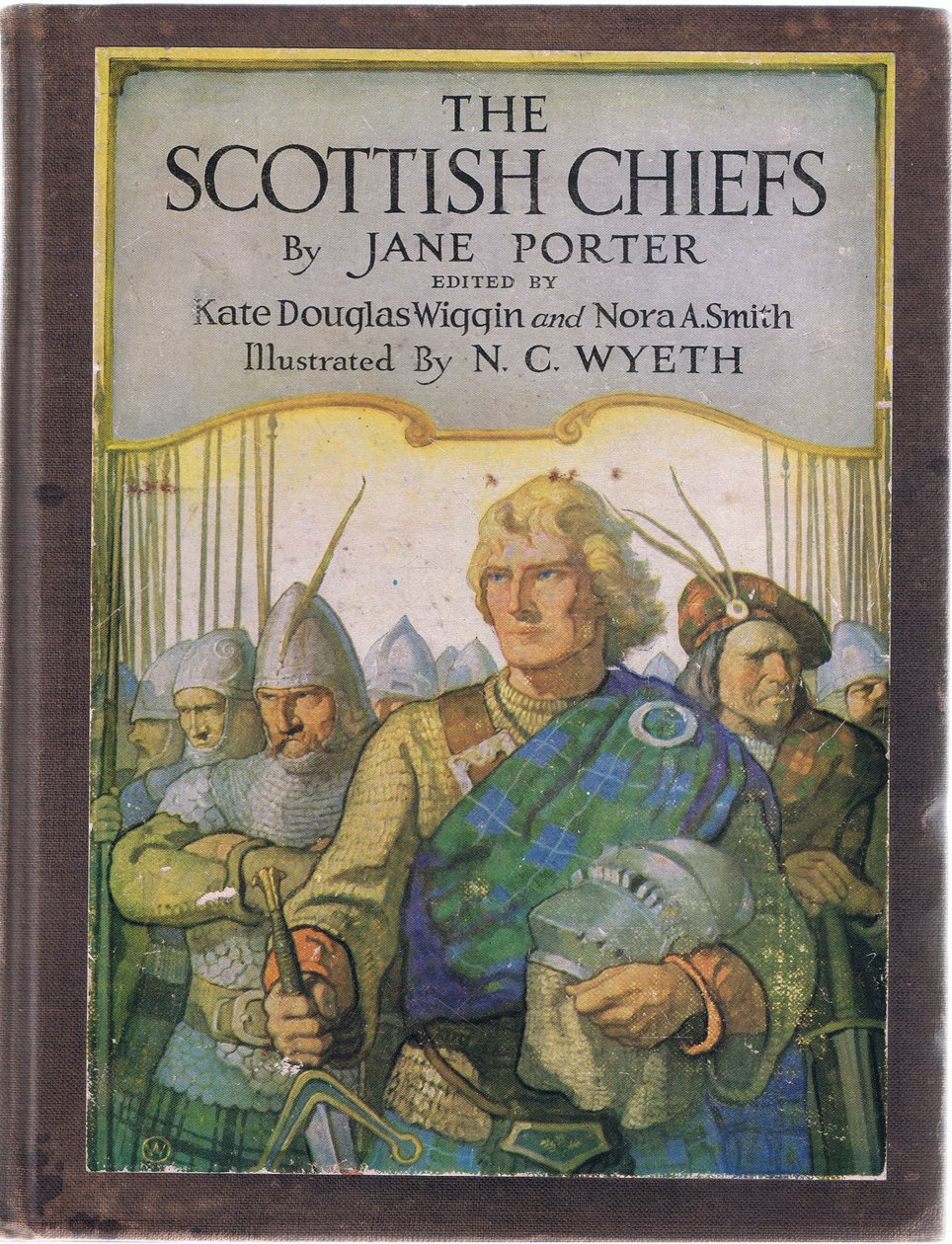 Design på framsidan, från The Scottish Chiefs publicerad av Charles Scribners Sons, 1930 av Newell Convers Wyeth