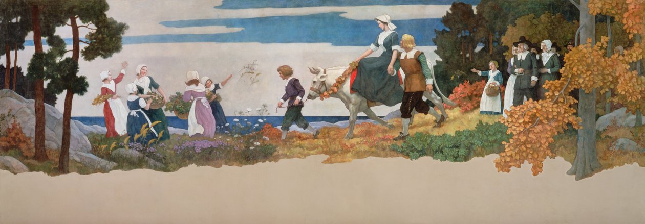 Bröllopsprocessionen, 1941 av Newell Convers Wyeth