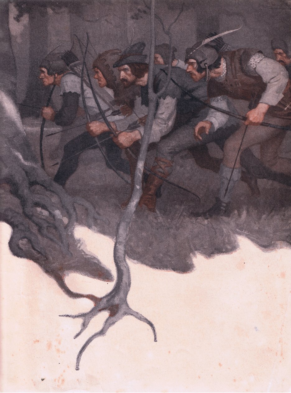 Design på insidan av omslaget, 1916 av Newell Convers Wyeth