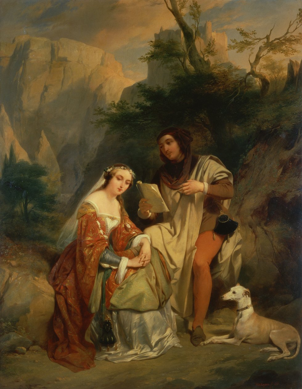 Petrarca och Laura av Nicaise de Keyser