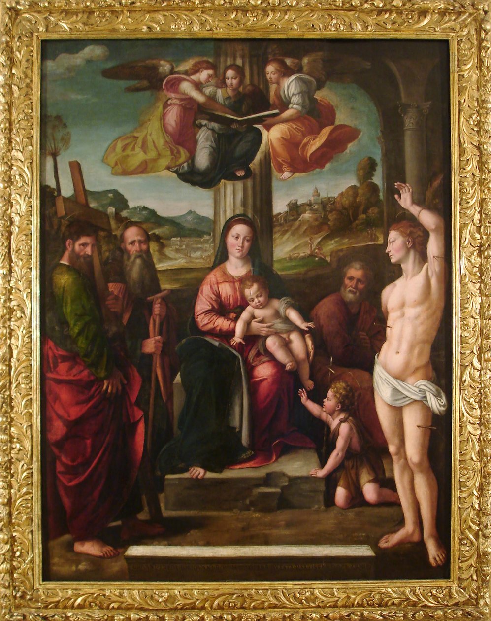 Santa Conversación av Niccolò Pisano