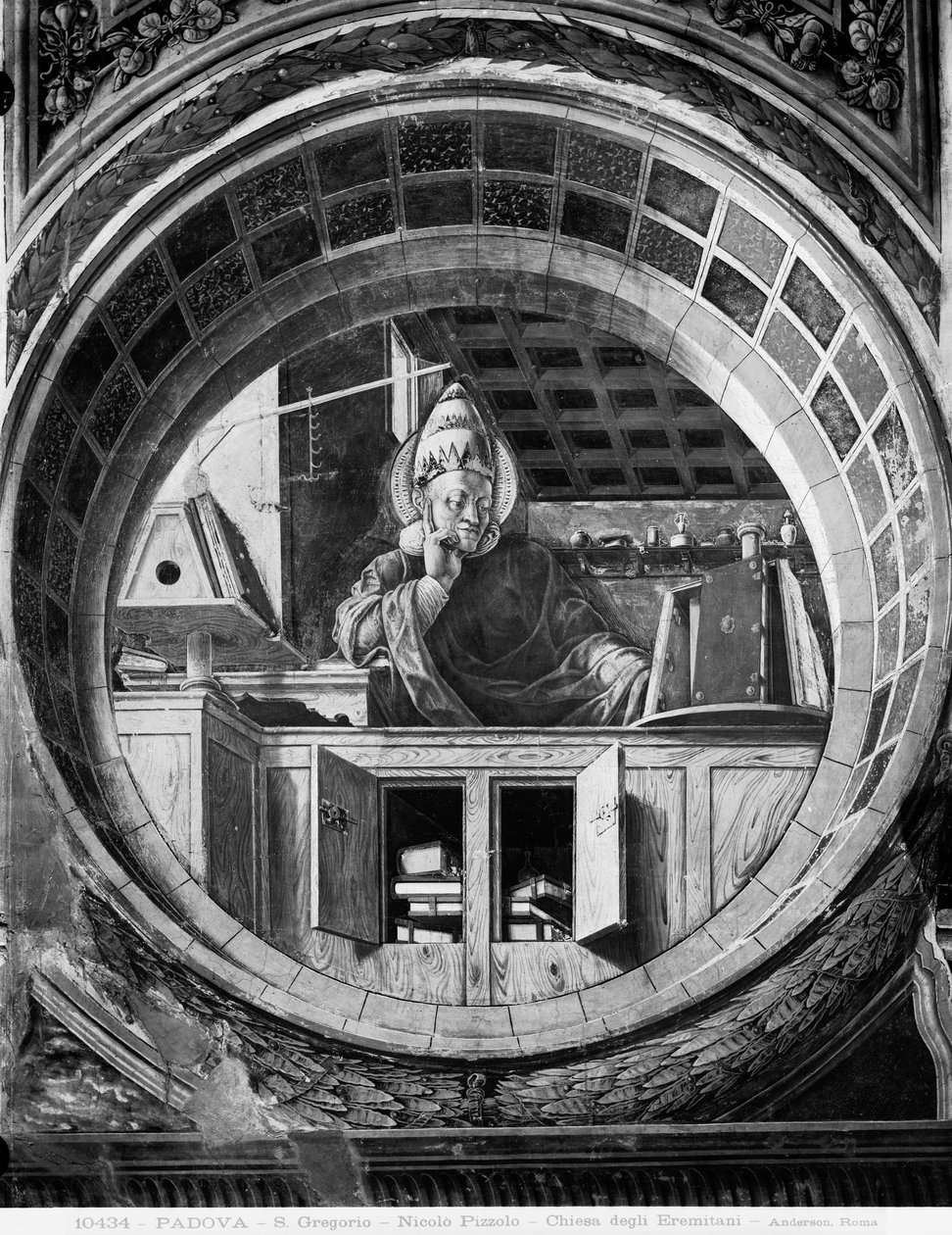 St. Gregory, ca 1450-52 (fresk) av Niccolò Pizzolo