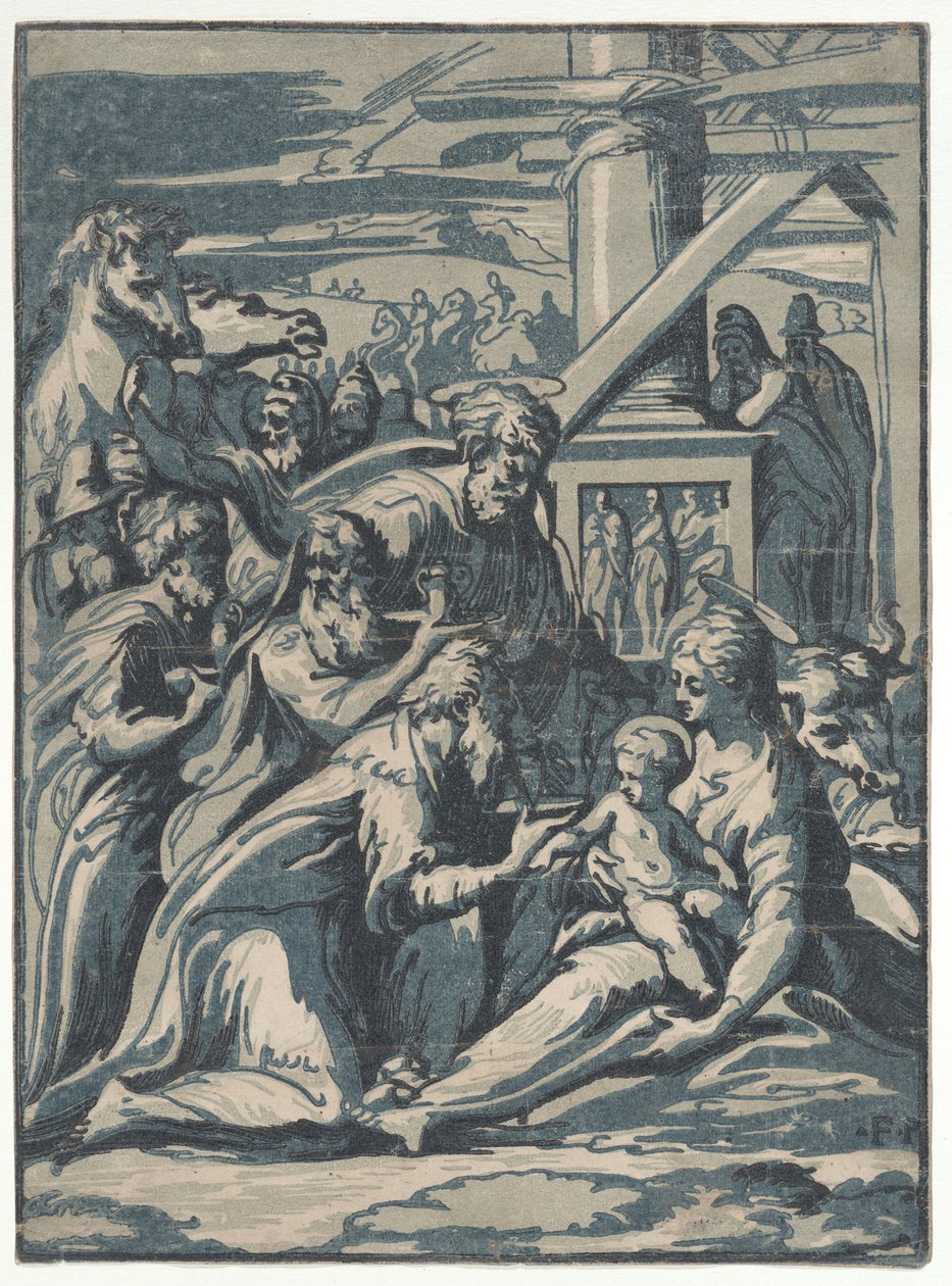 Tillbedjan av männen, 1540-50., 1540-50. av Niccolo Vicentino
