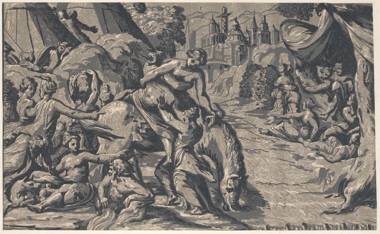 Cloelias flykt, 1540-50., 1540-50. av Niccolo Vicentino