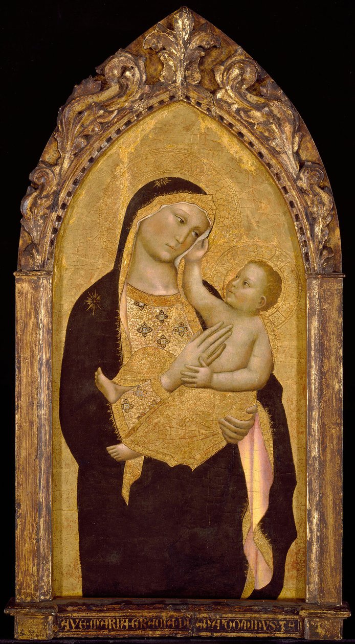 Jungfru och barn, 1390-1400. av Niccolo di Pietro Gerini