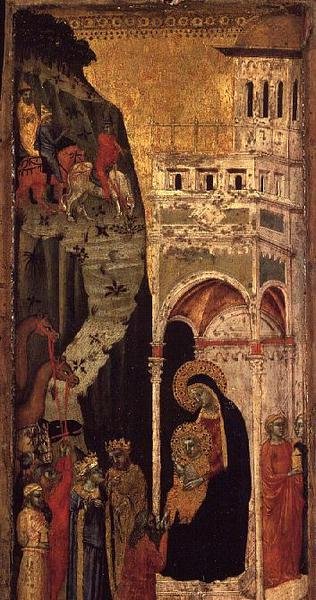 Tillbedjan av Magi av Niccolo di Tomaso