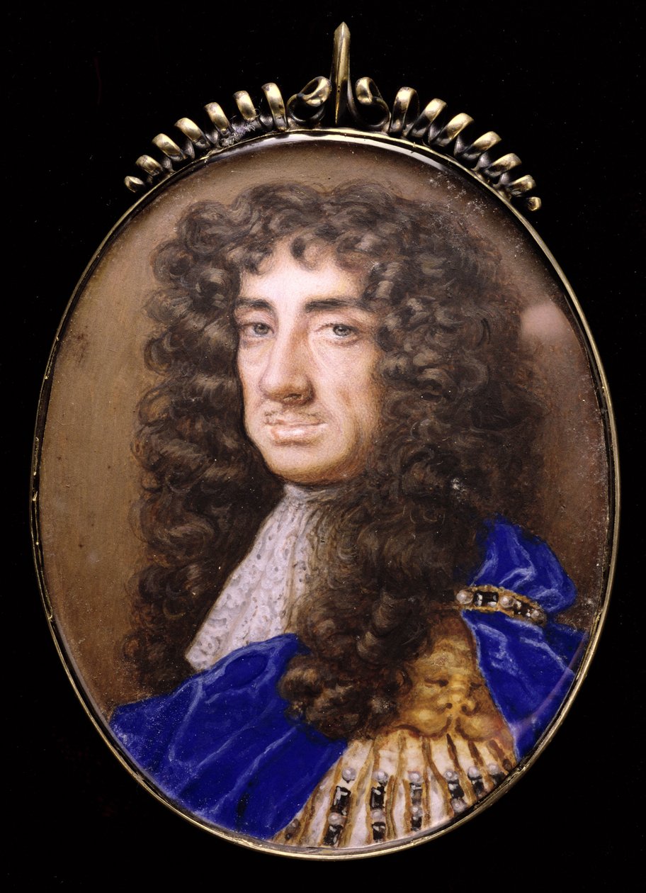 Nr.3834 kung Karl II av England (1630-85), c.1675 av Nicholas Dixon