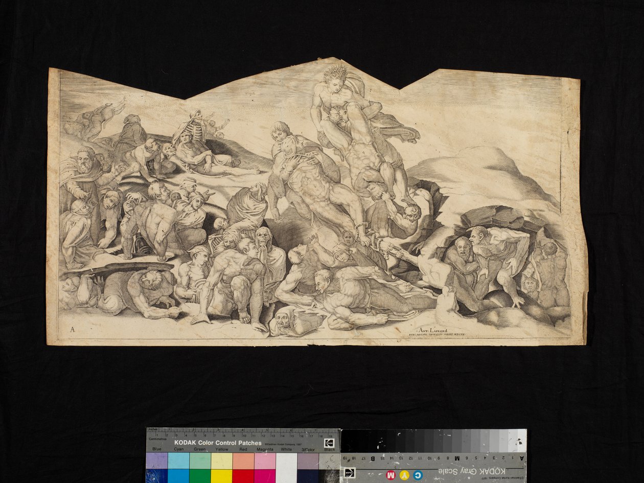 Scen från The Last Judgment av Nicholas Beatrizet