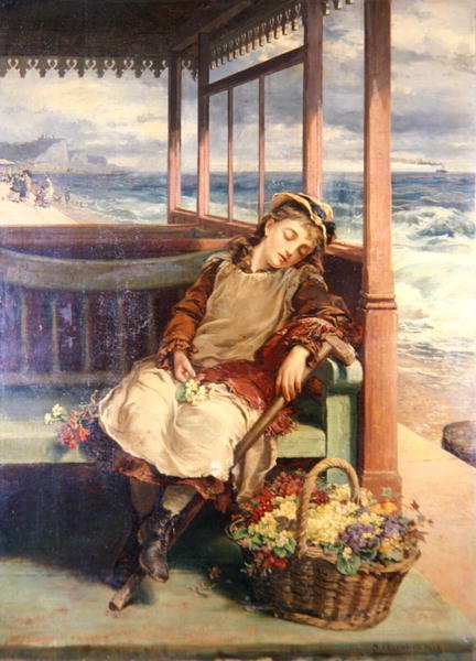 Blomsterförsäljaren av Nicholas Chevalier
