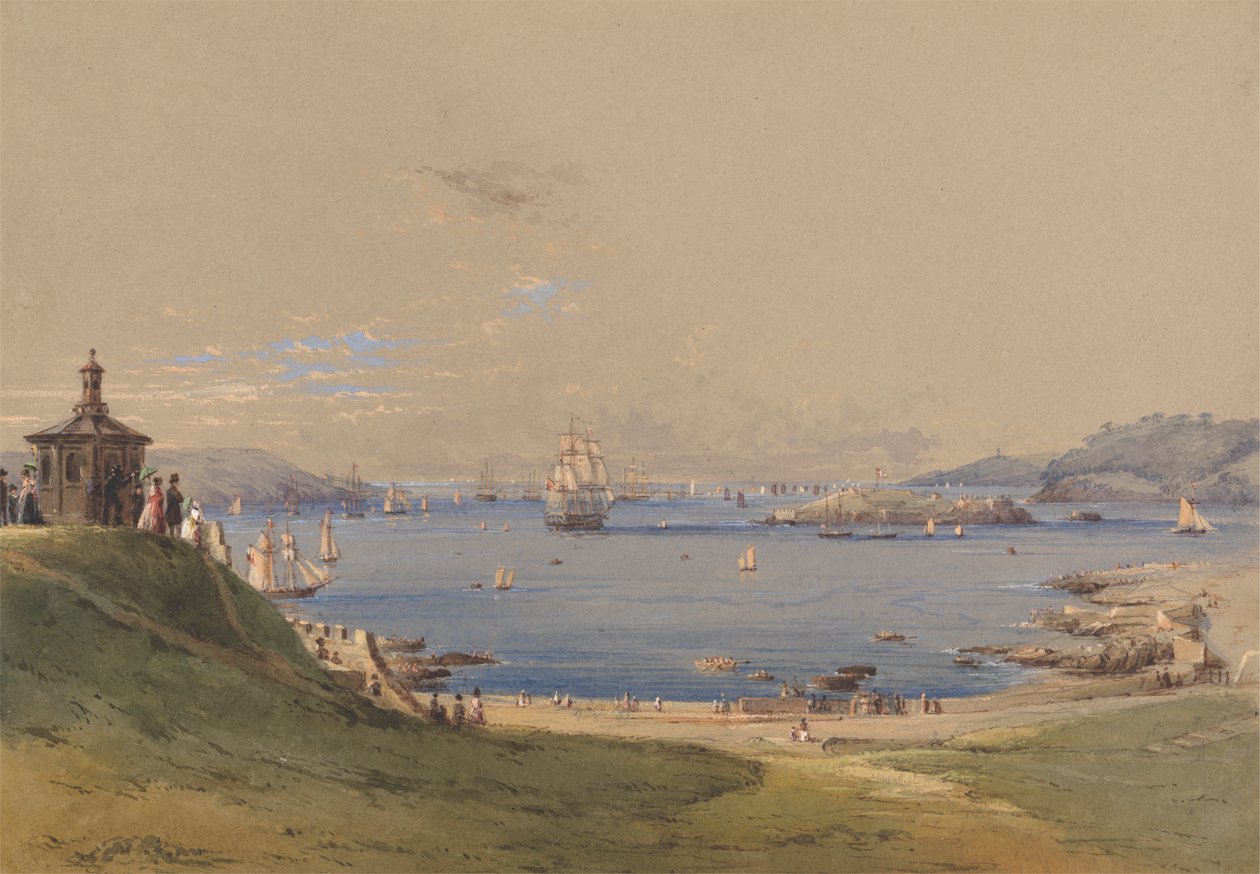 Plymouth Sound från Hoe av Nicholas Condy
