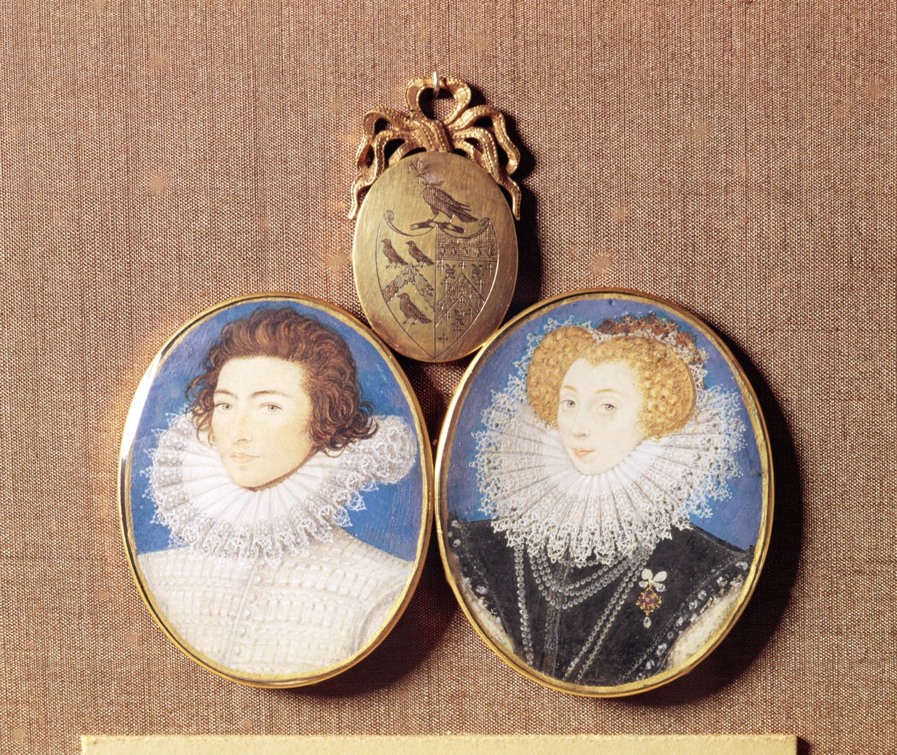 John Croker och hans fru Frances av Nicholas Hilliard