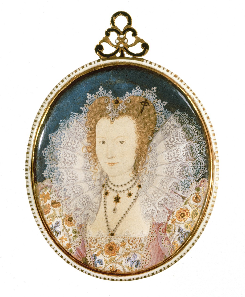 Miniatyr av en okänd dam av Nicholas Hilliard
