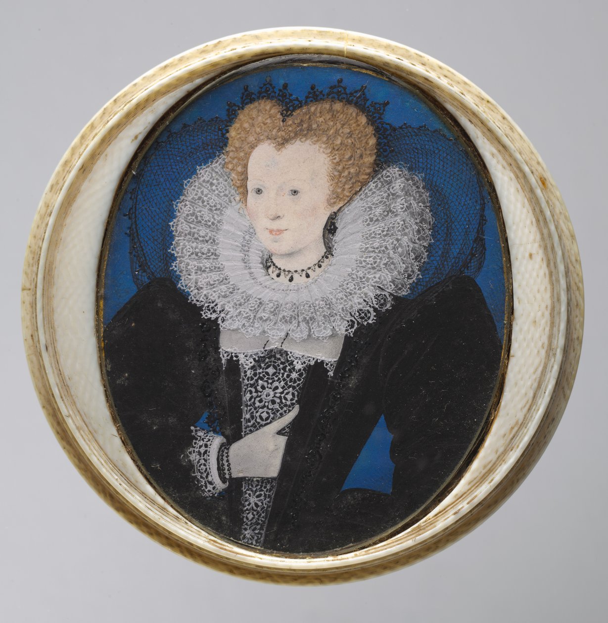 Porträtt av en kvinna, 1590-talet. av Nicholas Hilliard